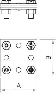 Соединитель полосы крестовой OBO Bettermann 5314616