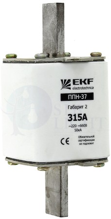 Плавкая вставка ППН-37 400/250А габарит 2 PROxima EKF fus-37/400/250