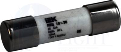 Плавкая вставка цилиндрическая ПВЦ 10х38 20А ИЭК IEK CFL10-020