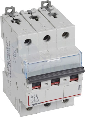Автомат 3P 10А DX3-E (6 кА, C) Legrand 407289