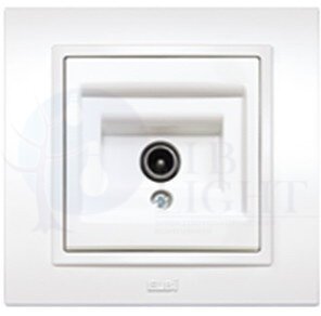 Zena без рамки бел. розетка TV конц. ABB 609-010200-273