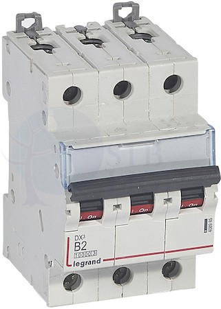 Автомат 3P 2А DX3 (16 кА, B) Legrand 408985
