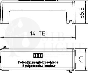 Кожух защитный для шины уравнивания потенциалов OBO Bettermann 5015707