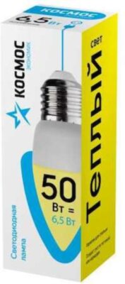 Лампа светодиодная LED BASIC CN 6.5Вт 220В E27 3000К Космос LkecLED6.5wCNE2730 КОСМОС LkecLED6.5wCNE2730