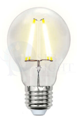 LED-A60-8W/NW/E27/CL GLA01TR Лампа светодиодная. Форма ''A'', прозрачная. Серия Air. Белый свет (4000K). Картон. ТМ Uniel Uniel UL-00002212