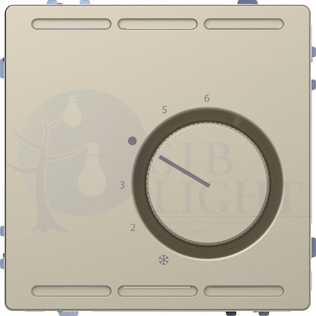MERTEN D-Life ТЕРМОРЕГУЛЯТОР с центр. пл. с перекл. конт.24В, САХАРА, SD Schneider Electric MTN5763-6033