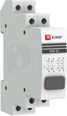 Кнопка модульная КМ-47 (серая) PROxima EKF mdb-47-grey-pro