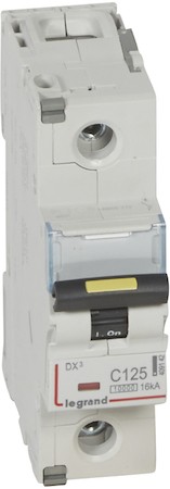 DX3 Автоматический выключатель 1P 125A (С) 10kA/16kA Legrand 409142