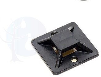 Площадка самоклеящаяся (25х25мм.) черная (100шт.) EKF plc-25x25-b