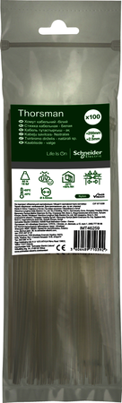 СТЯЖКА КАБЕЛЬНАЯ 200х2.5 БЕЛАЯ (100шт) Schneider Electric IMT46259