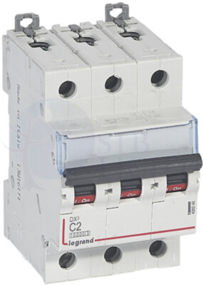 Автомат 3P 2А DX3 (16 кА, C) Legrand 409248