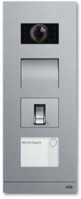 ABB Станция вызова, видео, 1 кл., со счит. отпечатка пальца, сталь ABB 8300-0-0435