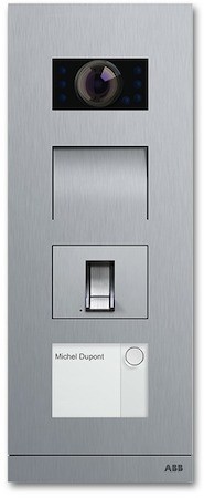 ABB Станция вызова, видео, 1 кл., со счит. отпечатка пальца, сталь ABB 8300-0-0435