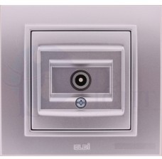 Zena без рамки сер. розетка TV прох. ABB 609-011000-272