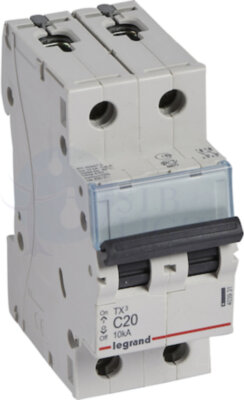 Автомат 2P 20А TX3 (10 кА, C) Legrand 403931