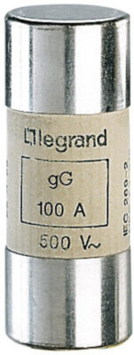 Вставка плавкая gG 22x58 100А 500В б/б Legrand 015396