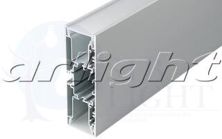 Профиль с экраном S2-WALL-X2-H128-2500 ANOD+OPAL Arlight 021179