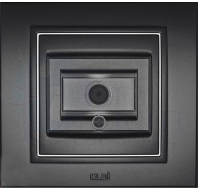 Zena дымчатый розетка TV прох. ABB 500-011100-272