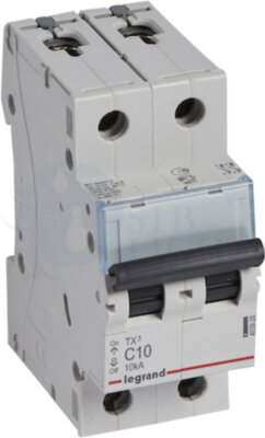 Автомат 2P 10А TX3 (10 кА, C) Legrand 403928