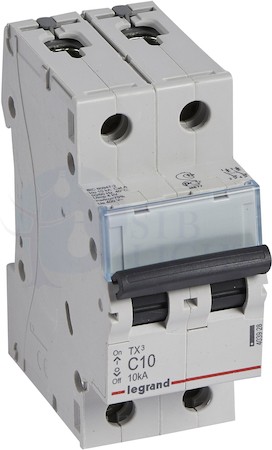 Автомат 2P 10А TX3 (10 кА, C) Legrand 403928