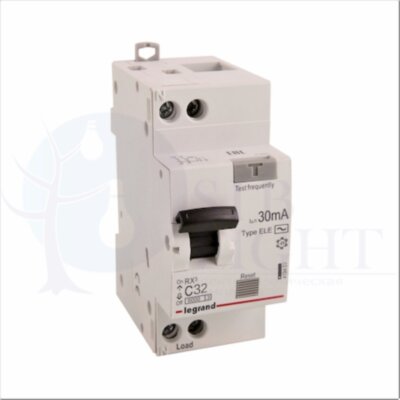 Дифференциальный автомат 1P 32А RX3 (тип AC, 6 кА) Legrand 419402