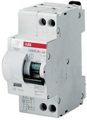 Дифференциальный автомат 1P+N C16A 30мА (тип АС, 4.5кА) ABB 2CSR145001R1164