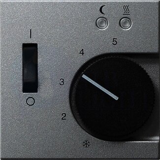 Крышка для терморегулятора System55 (датчик, алюминий) Gira 149426