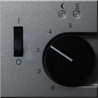 Крышка для терморегулятора System55 (датчик, алюминий) Gira 149426