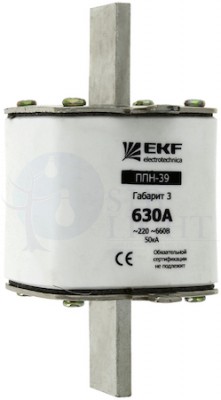 Плавкая вставка ППН-39 630/315А габарит 3 PROxima EKF fus-39/630/315