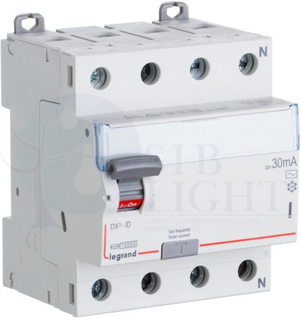 Выключатель дифференциального тока 4P 80А 0.03А DX3 (тип AC) Legrand 411705