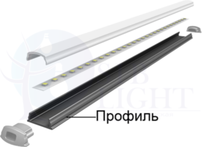 Профиль PAL 1105 гибкий (2м) анодированный Jazzway 5009523