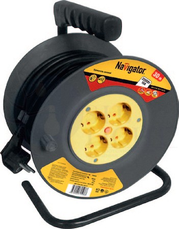 Удлинитель Navigator 71 509 NPE-R-04-40-E-3x0.75 катушка 4 гн. с/з 40м