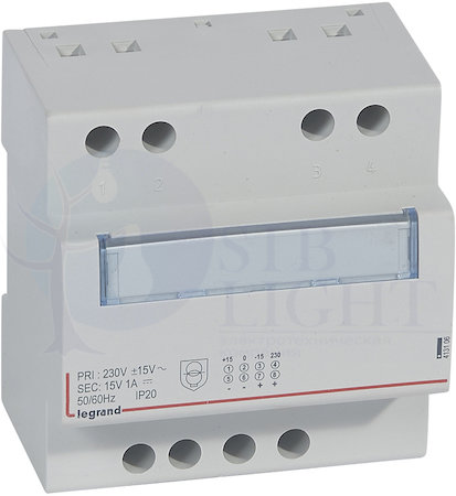 Однофазный блок питания 15 В= 1 А 15 Вт Legrand 413106