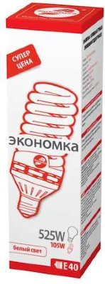 Лампа люминесцентная SPC T5 спираль 105Вт 6500Лм 4000К E40 ЭКОНОМКА LKsmT5SPC105WE4042ec