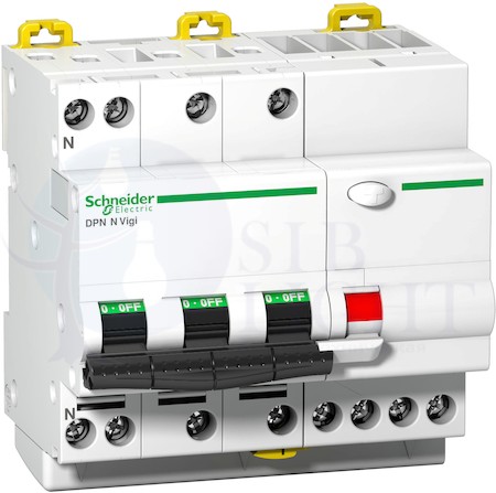 Дифференциальный автомат 3P+N 40А DPN N Vigi (тип AC, 6 кА) Schneider Electric A9D31740