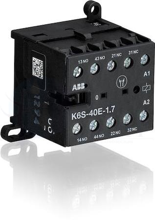 Миниконтактор К6S-40-Е-1.7 3A (400В AC3) катушка 24В DC ABB GJH1213001R7401