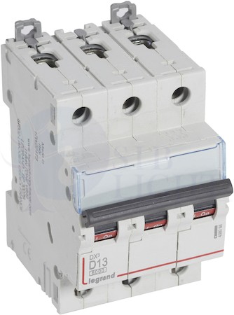 DX3 Автоматический выключатель 3P 13A (D) 10kA Legrand 408088