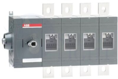 Рубильник OT800ES04 до 800А 4-полюсный бок. управление (без ручки) ABB 1SCA022860R2830