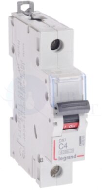 Автомат 1P 4А DX3 (10 кА, C) Legrand 407665