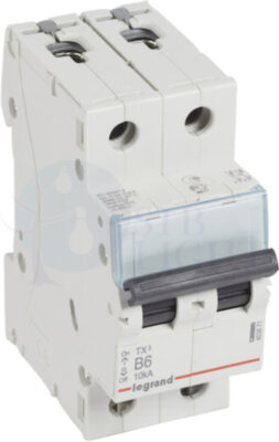 Автомат 2P 6А TX3 (10 кА, B) Legrand 403871