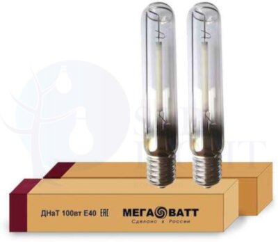 Лампа газоразрядная натриевая ДНаТ 100 E40 (25) МЕГАВАТТ 02928 МЕГАВАТТ 02928