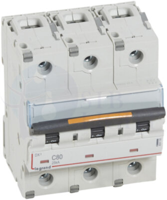 Автомат 3P 80А DX3 (25 кА, C) Legrand 409788