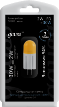 Лампа Gauss LED G4 230V 2W 4100K