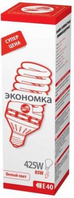 Лампа люминесцентная SPC T5 спираль 85Вт 5500Лм 4000К E40 ЭКОНОМКА LKsmT5SPC85WE4042eco