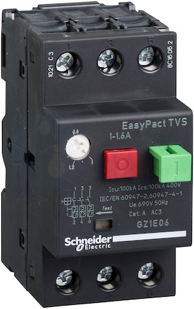 автоматический выключатель 1-1,6A Schneider Electric GZ1E06