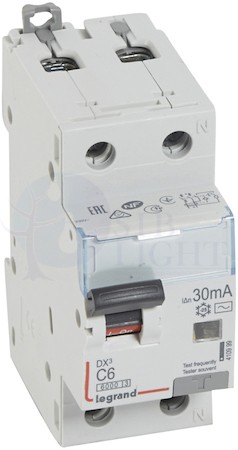 Дифференциальный автомат 1P 6А DX3 (тип AC, 6 кА) Legrand 410999