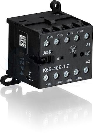 Миниконтактор К6S-40-Е-2.8 3A (400В AC3) катушка 17#32В DC ABB GJH1213001R7402