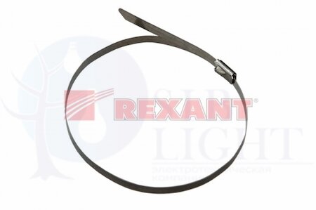 Хомут стальной 4.6х152 (уп.50шт) REXANT 07-0158