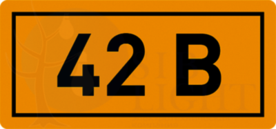 Наклейка "42В" (10х15мм.) PROxima EKF an-2-06