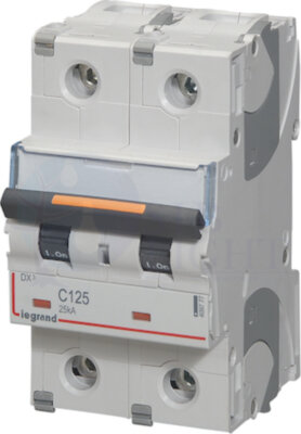 Автомат 2P 125А DX3 (25 кА, C) Legrand 409777